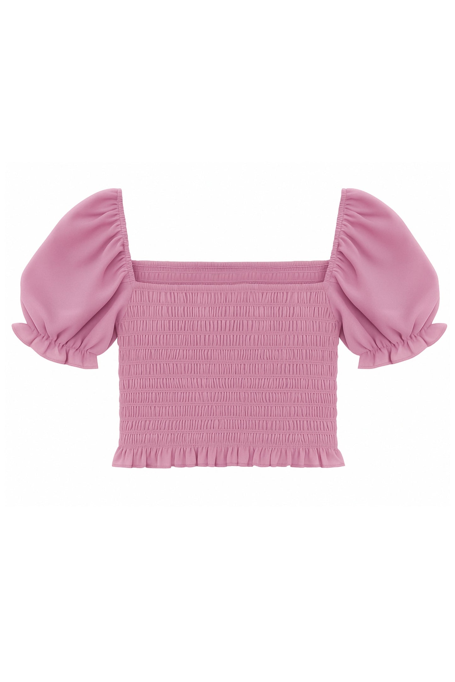 TWEEN MARLEE SOLID FANCY PUFF SLEEVE TOP - FINAL SALE