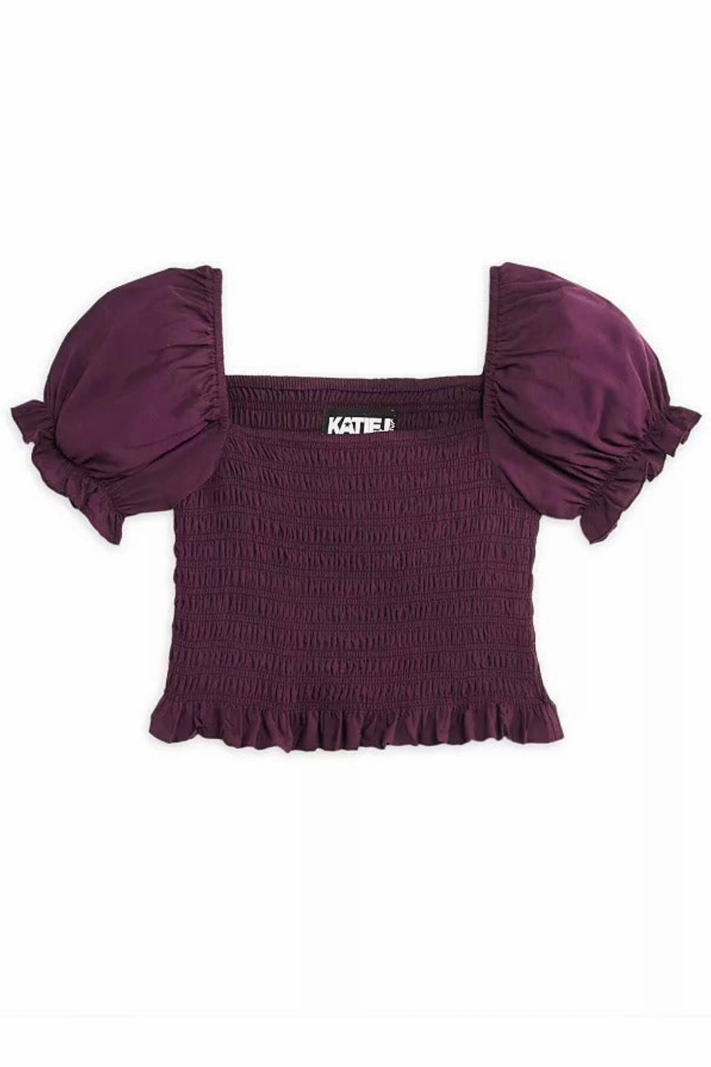 TWEEN MARLEE SOLID PUFF SLEEVE TOP - FINAL SALE