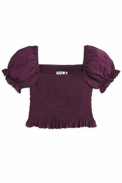 TWEEN MARLEE SOLID PUFF SLEEVE TOP - FINAL SALE