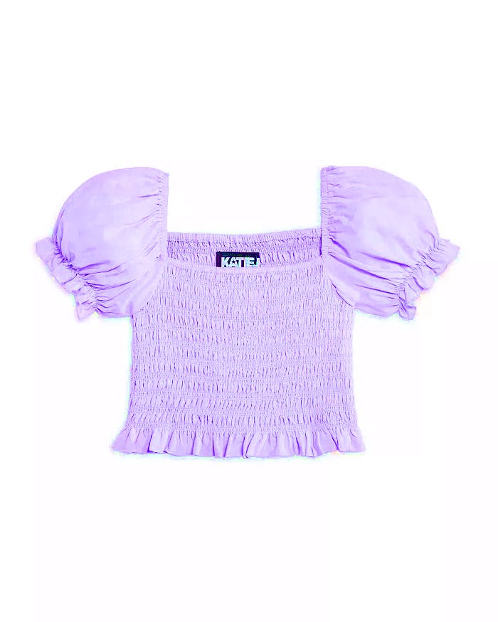 TWEEN MARLEE SOLID PUFF SLEEVE TOP - FINAL SALE