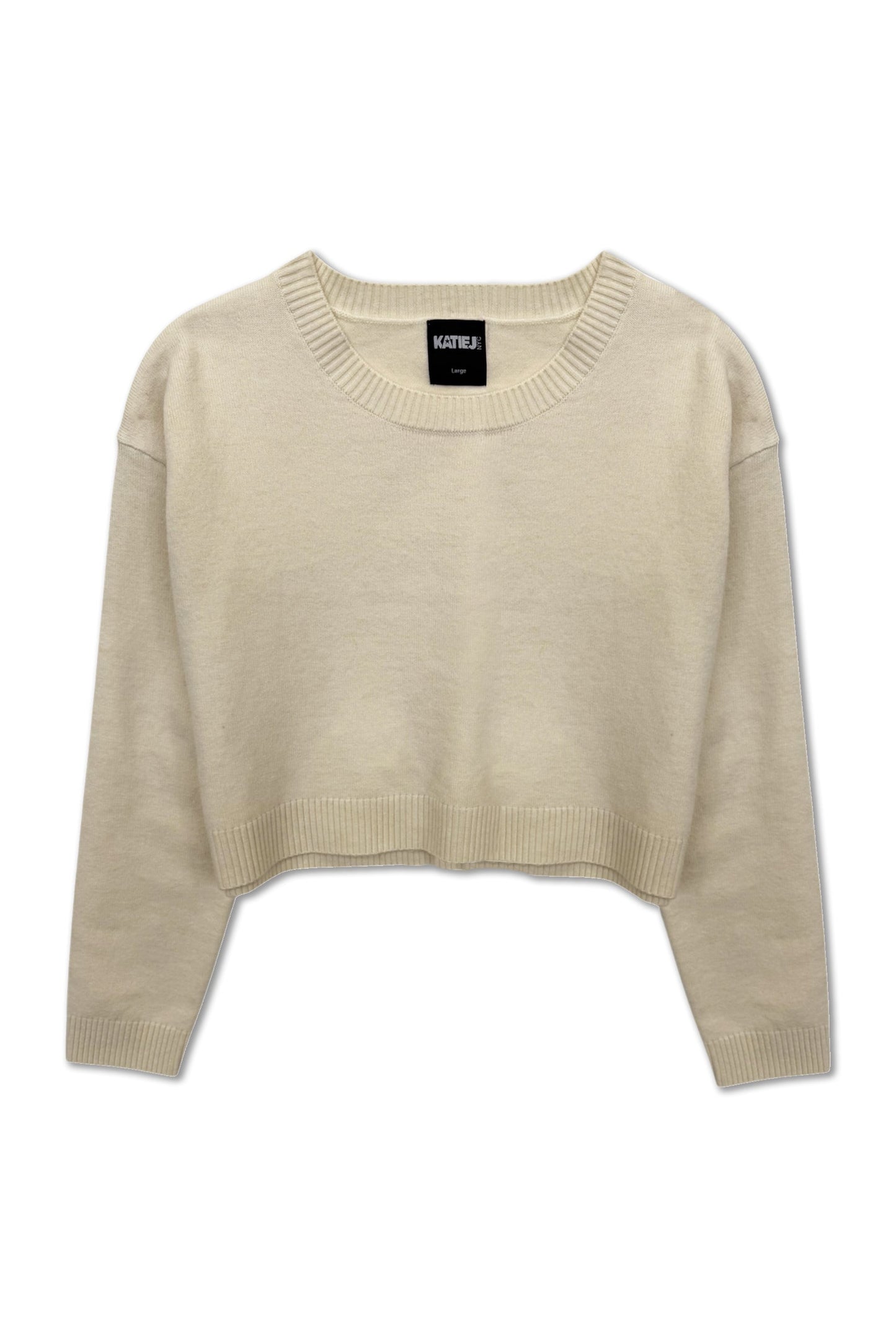 TWEEN MARLENA CROPPED CREWNECK SWEATER