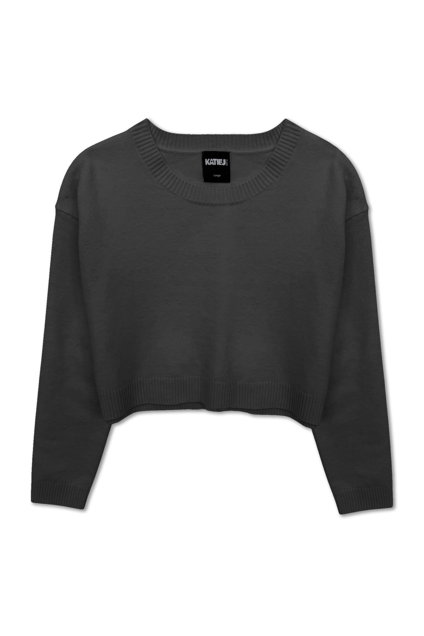 TWEEN MARLENA CROPPED CREWNECK SWEATER