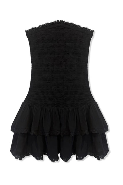TWEEN MELINA SOLID DROP WAIST RUFFLE DRESS