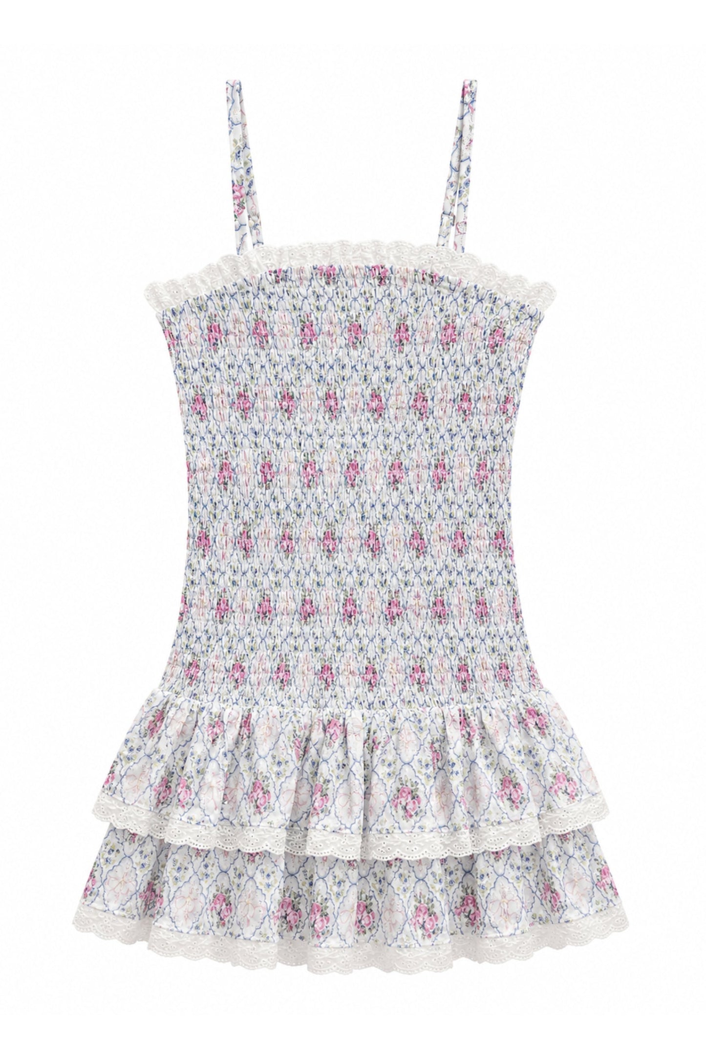 TWEEN MELINA PRINTED DROP WAIST RUFFLE DRESS