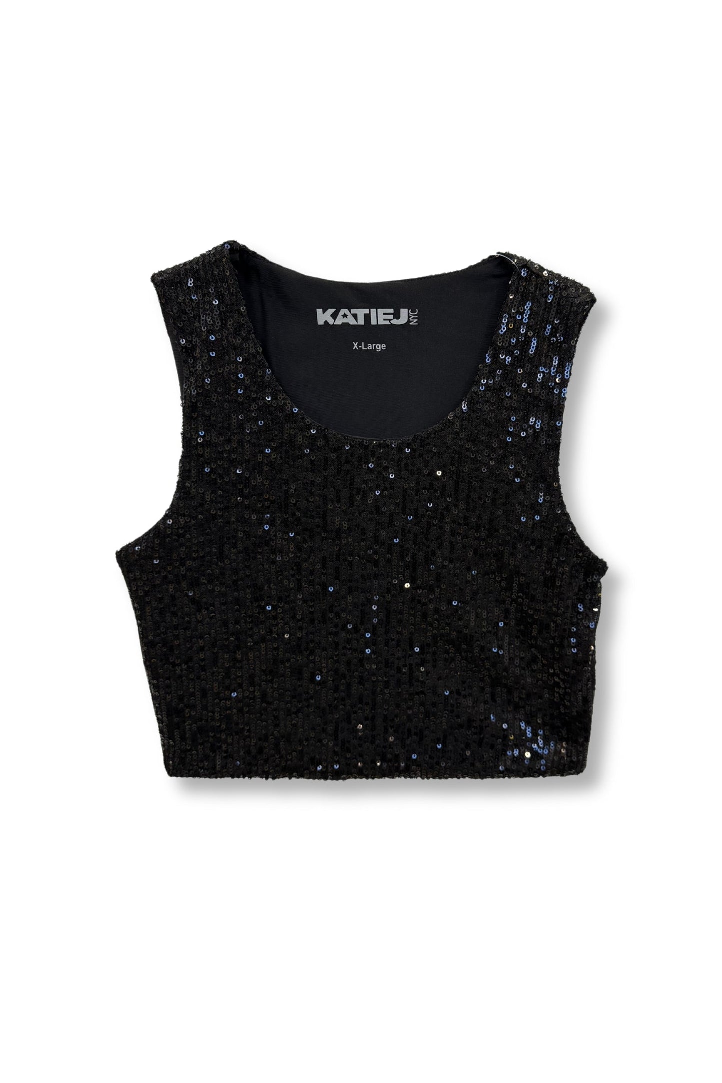 TWEEN MILEY FULL SEQUIN CROP TANK - FINAL SALE