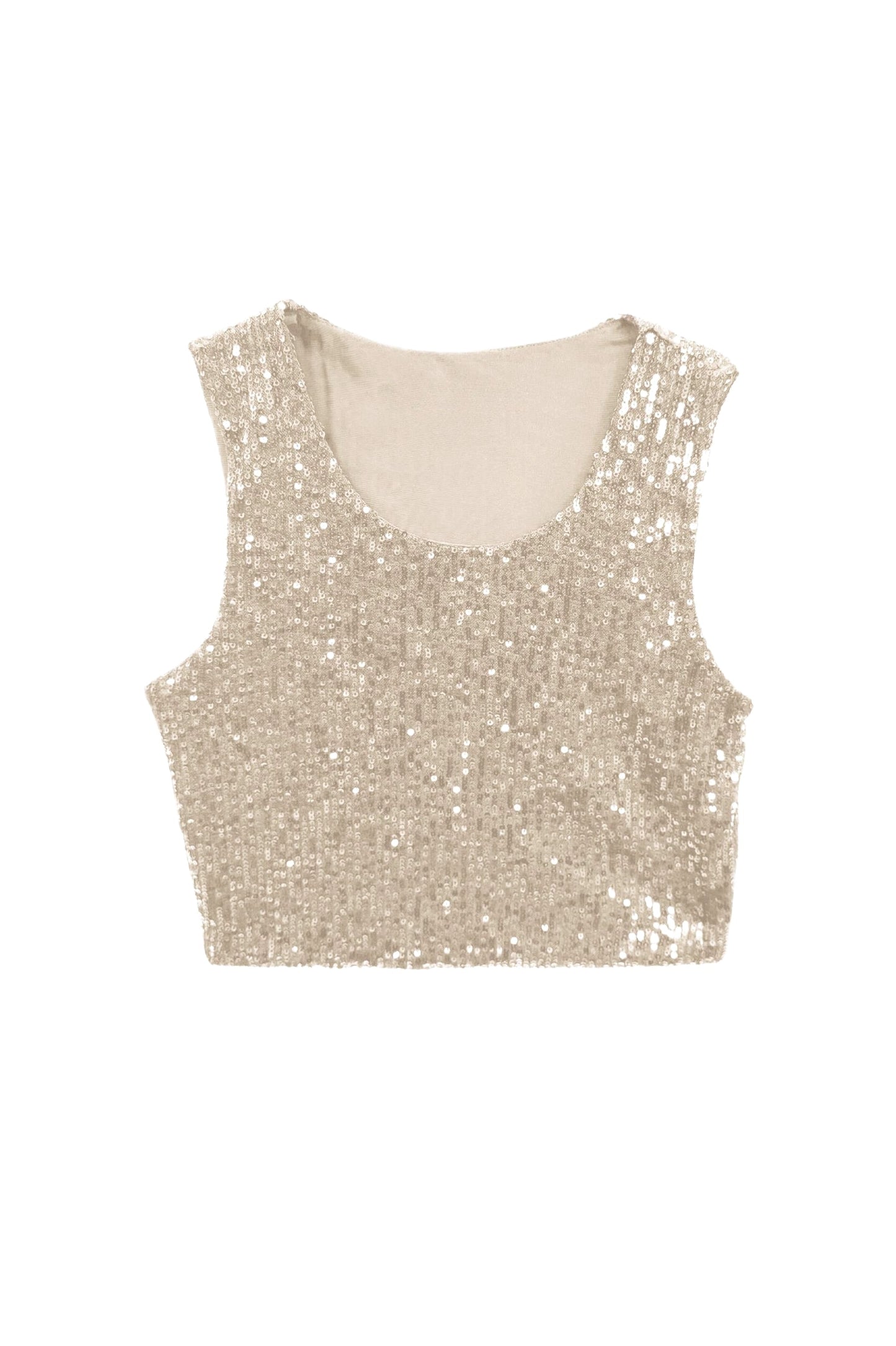 TWEEN MILEY FULL SEQUIN CROP TANK - FINAL SALE