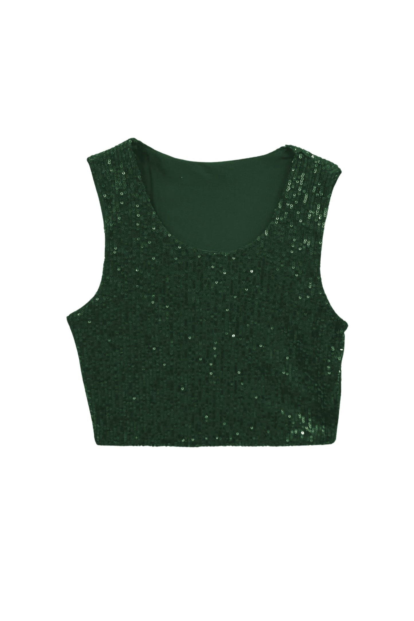 TWEEN MILEY FULL SEQUIN CROP TANK - FINAL SALE