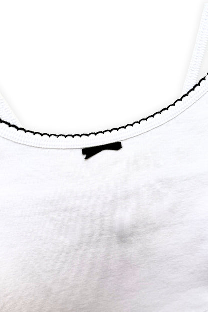 JUNIOR MIMI CAMI WITH CONTRAST BOW