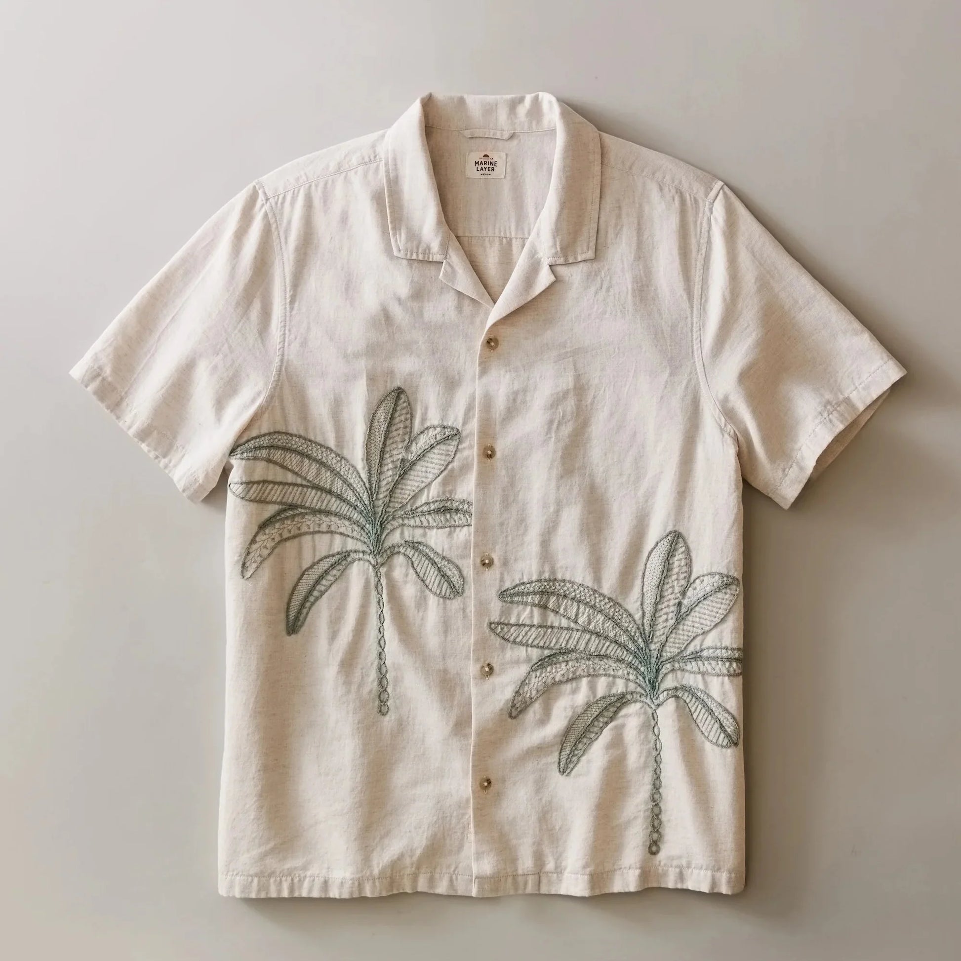 mysite Marine Layer Embroidered Resort Shirt