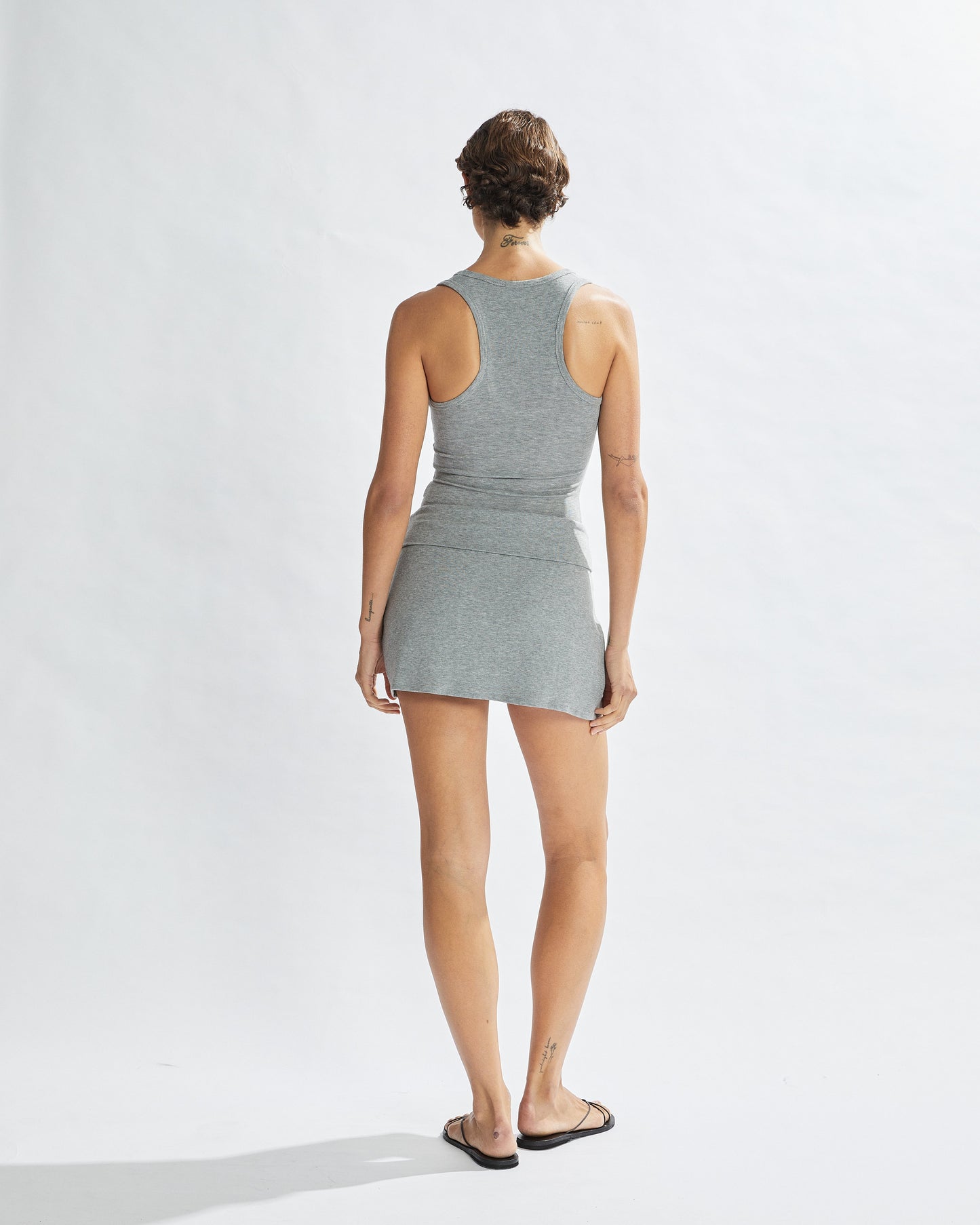 Sophia Mini Skirt Grey