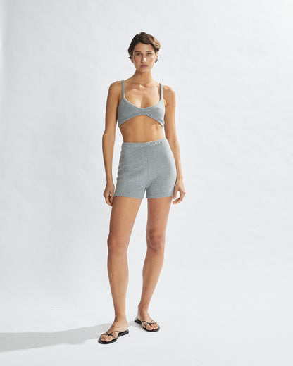 Drew Knit Shorts Grey