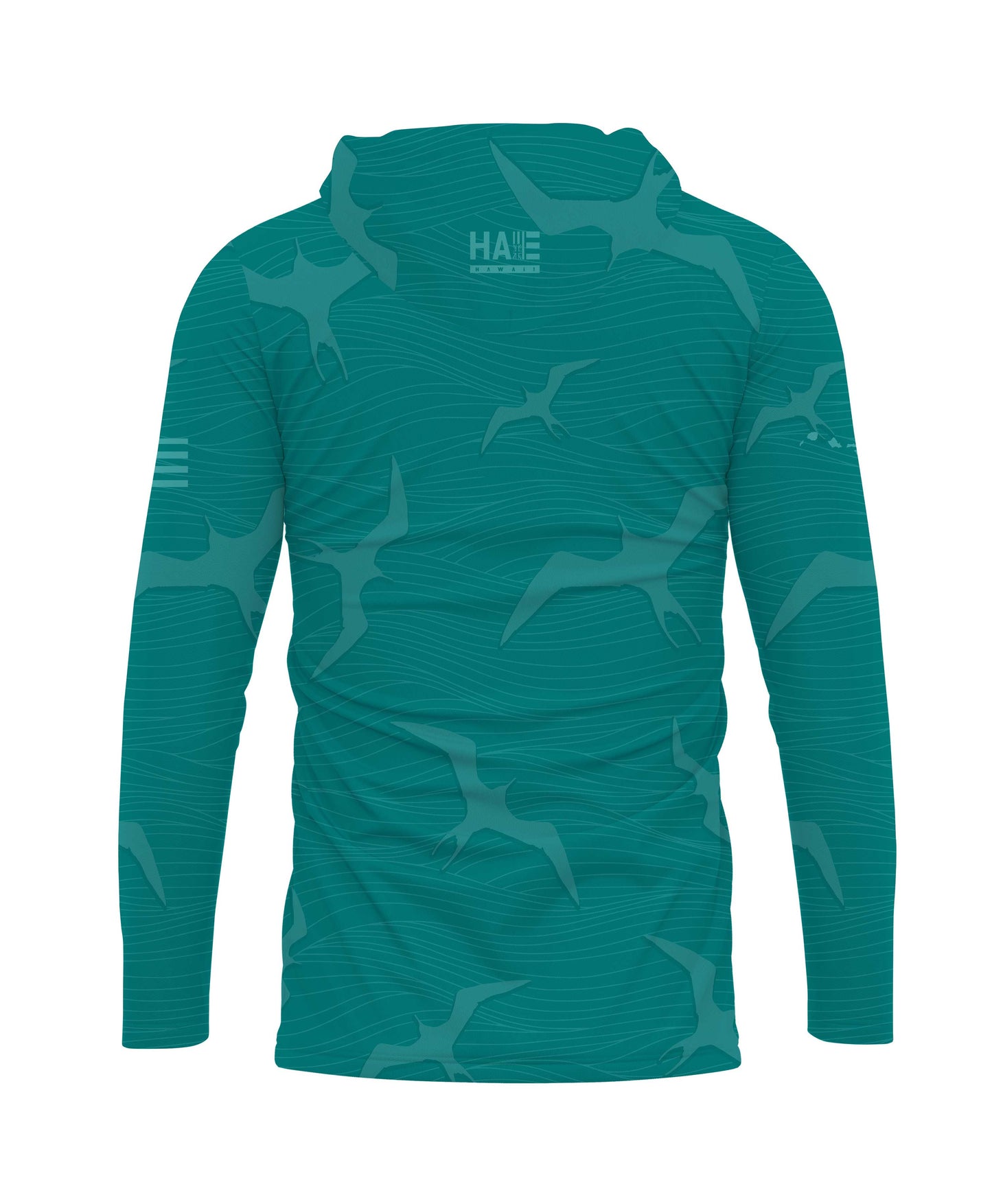 Na Iwa Waves Hooded Longsleeve Drifit Teal