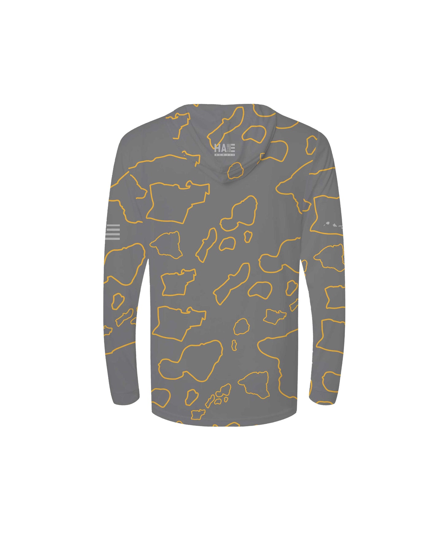 Namoku Youth Hooded Longsleeve Drifit Gray Golden Rod