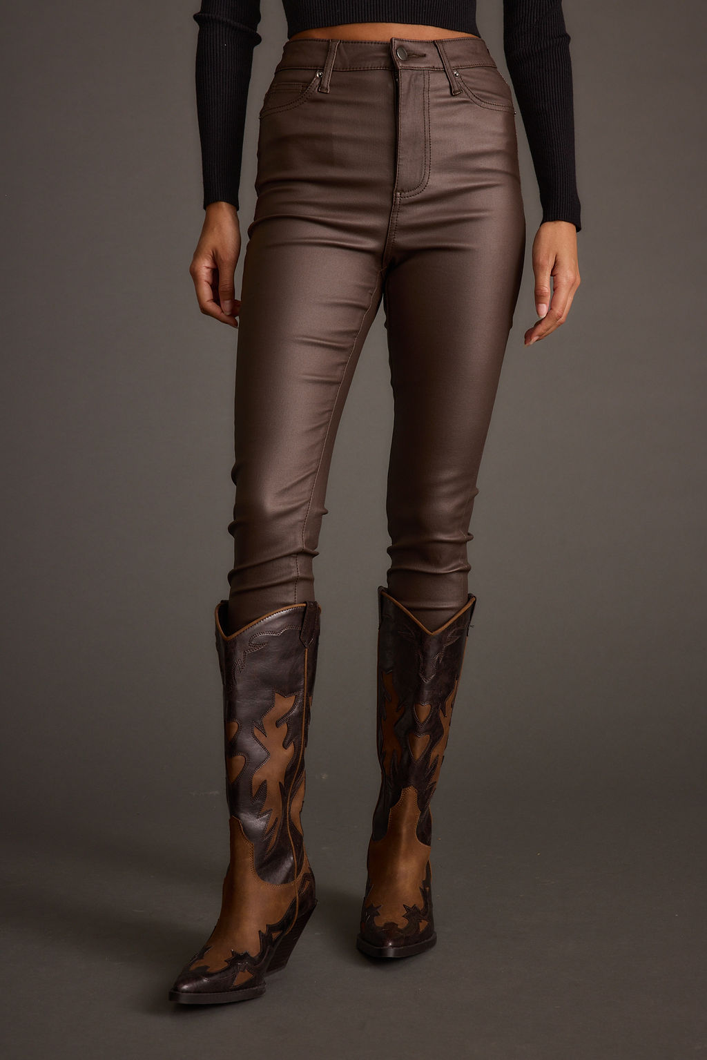 Nixon Mocha Coated Pants