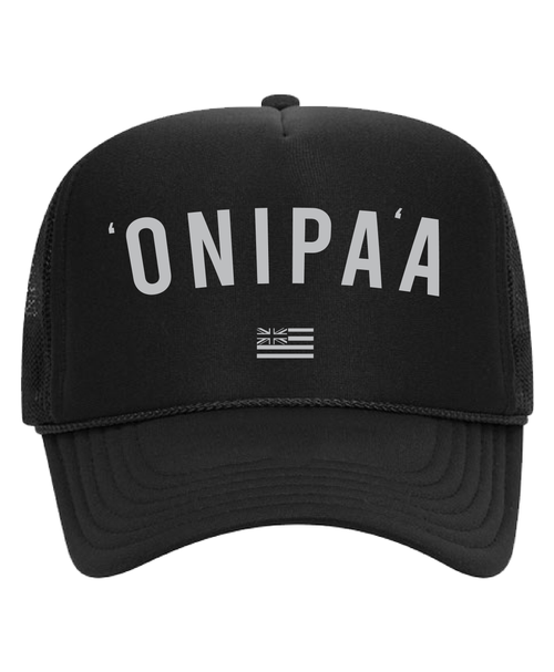 Onipaa 2025 Trucker Hat Gray on Black