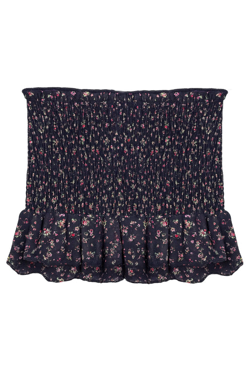 TWEEN POSIE PRINTED DROP WAIST SMOCKED SKIRT - FINAL SALE