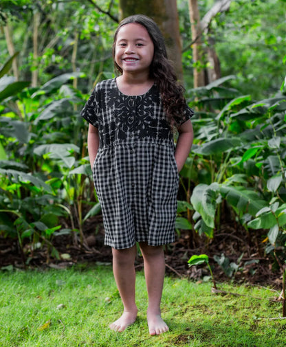 Palaka Kuiki Keiki Makana Romper Black