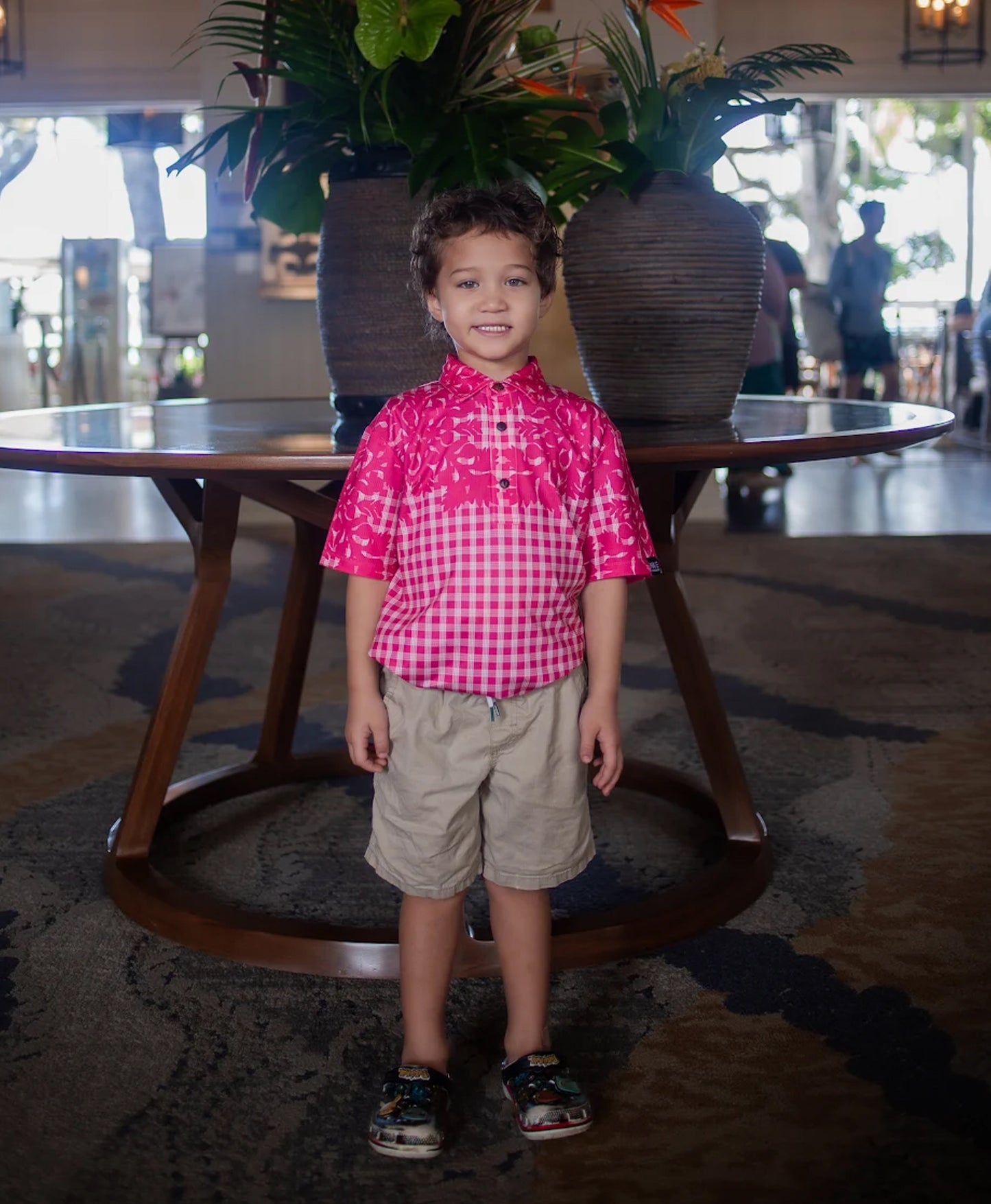 Palaka Kuiki Keiki Pullover Pink