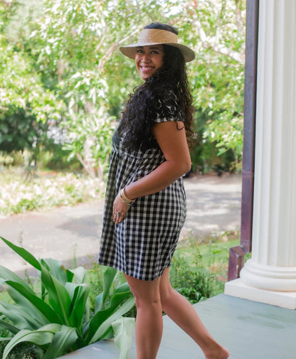Palaka Kuiki Makana Romper in Black