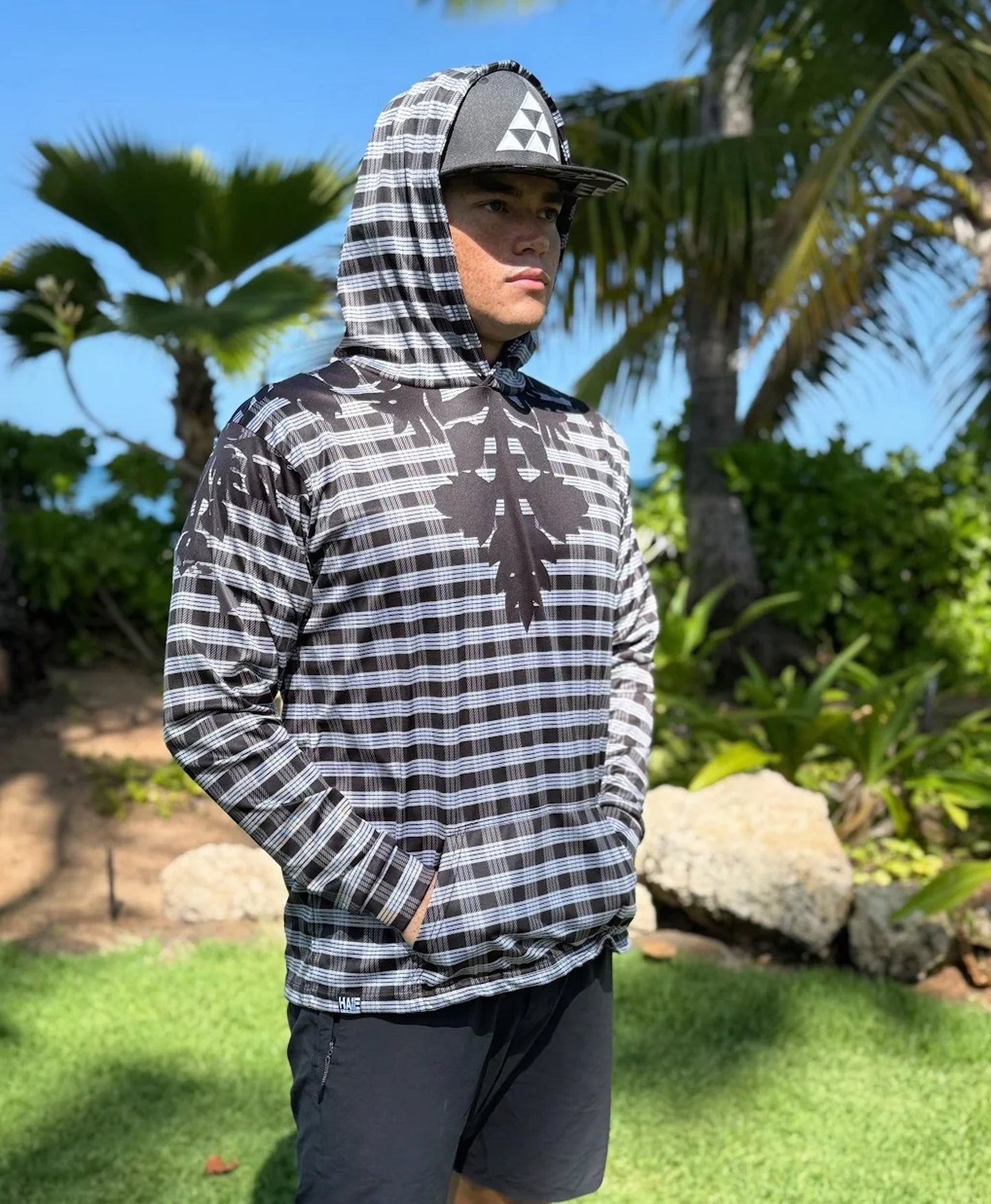 Palaka Kuiki Hooded Longsleve Drifit Black