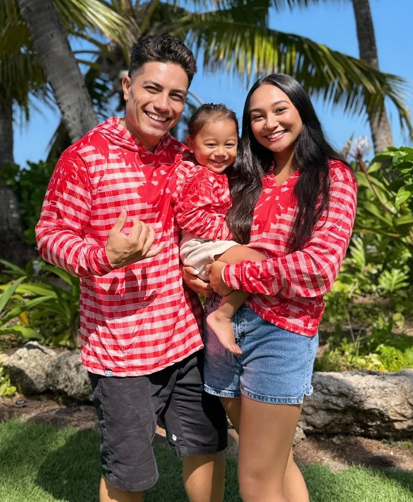 Palaka Kuiki Hooded Longsleve Drifit Red