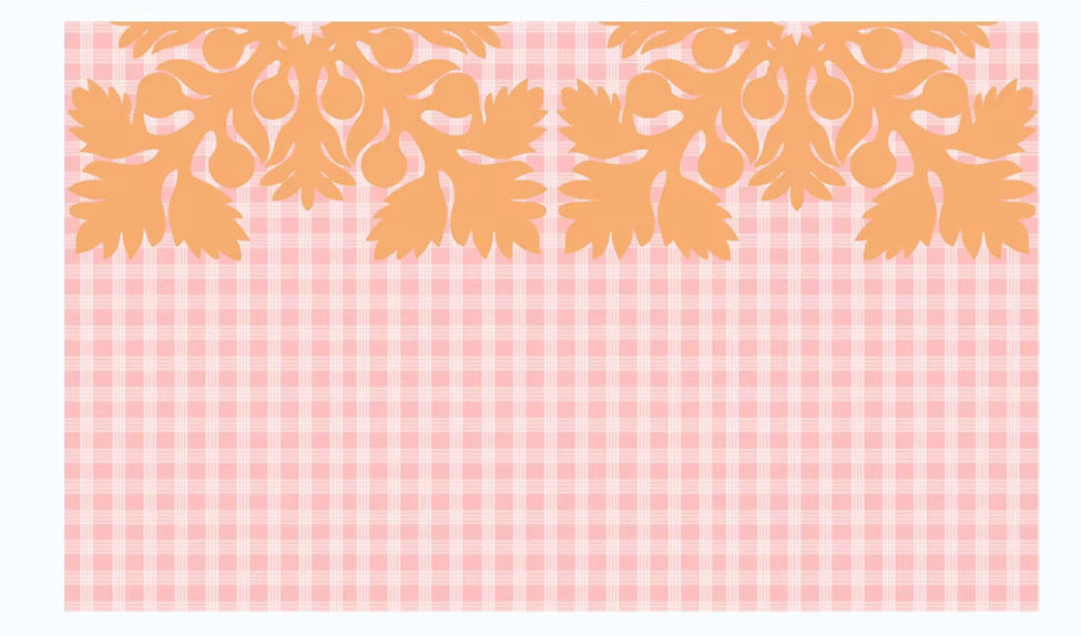 Palaka Kuiki Pink & Orange Cream Pareo