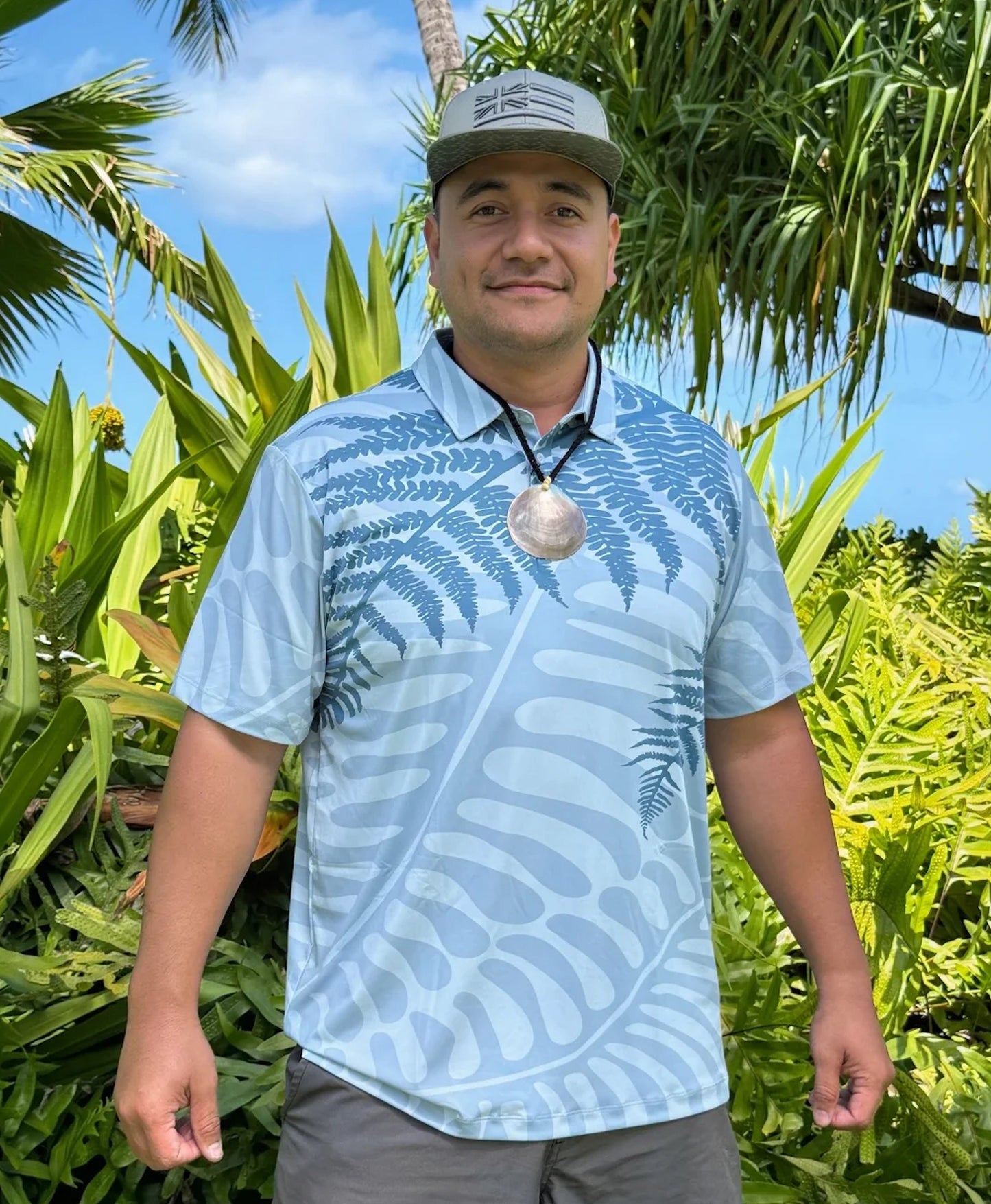 Palapalai Anywhere Polo in Aqua