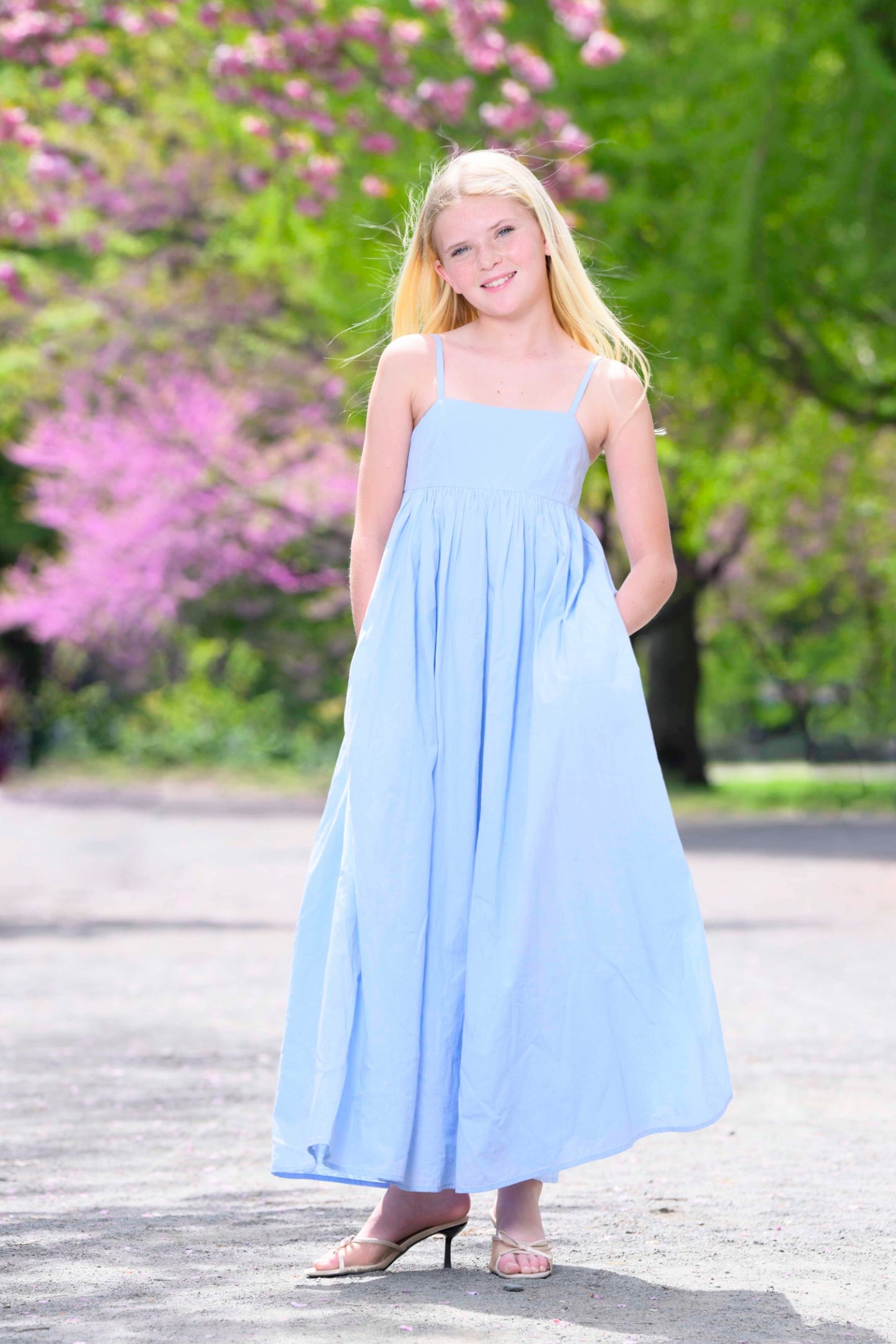 TWEEN SERENITY BEADED STRAP MAXI DRESS