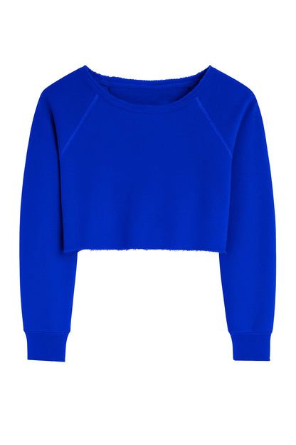 JUNIOR SHANE OFF SHOULDER CROP SWEATSHIRT - FINAL SALE