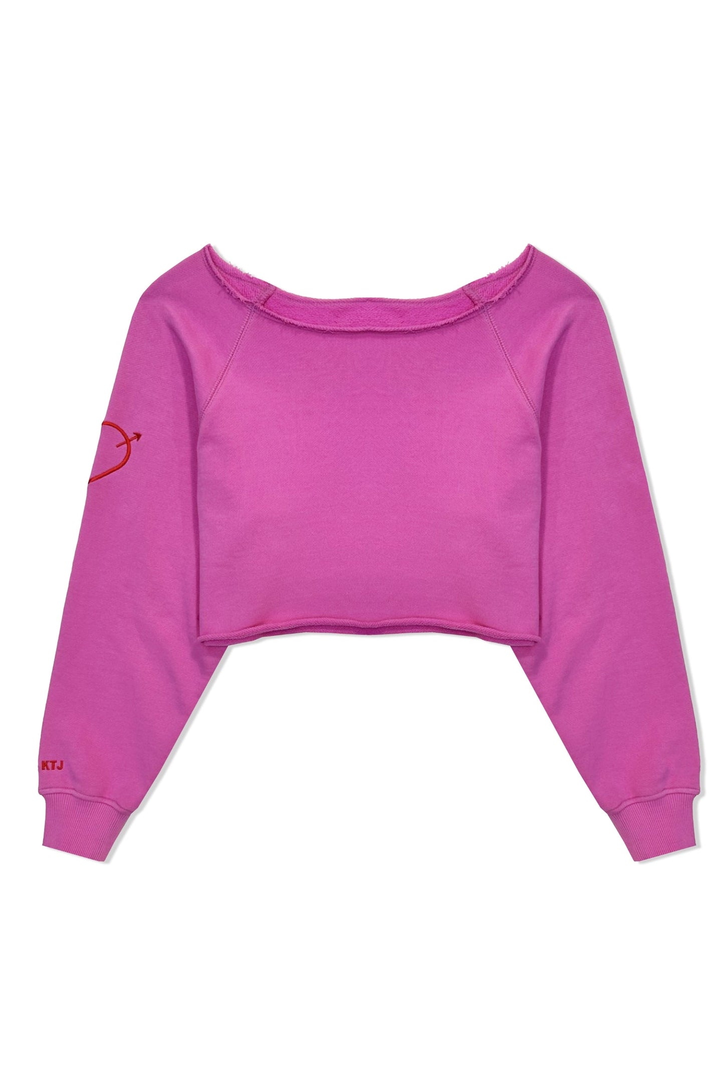 JUNIOR SHANE OFF SHOULDER CROP SWEATSHIRT - FINAL SALE