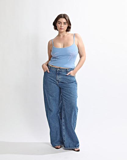 Cali Knit Tank Azzure