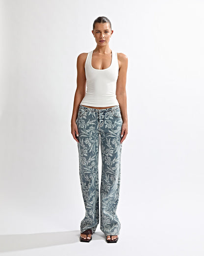 Ashton Jeans Blue Sol Cropped