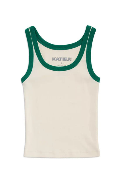 TWEEN SPENCER RETRO CONTRAST TRIM TANK