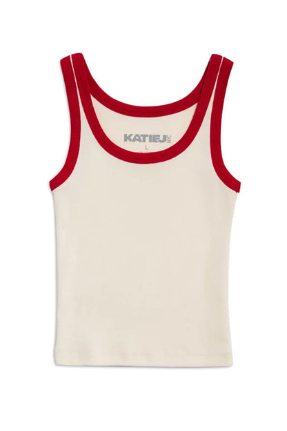 JUNIOR SPENCER RETRO CONTRAST TRIM TANK