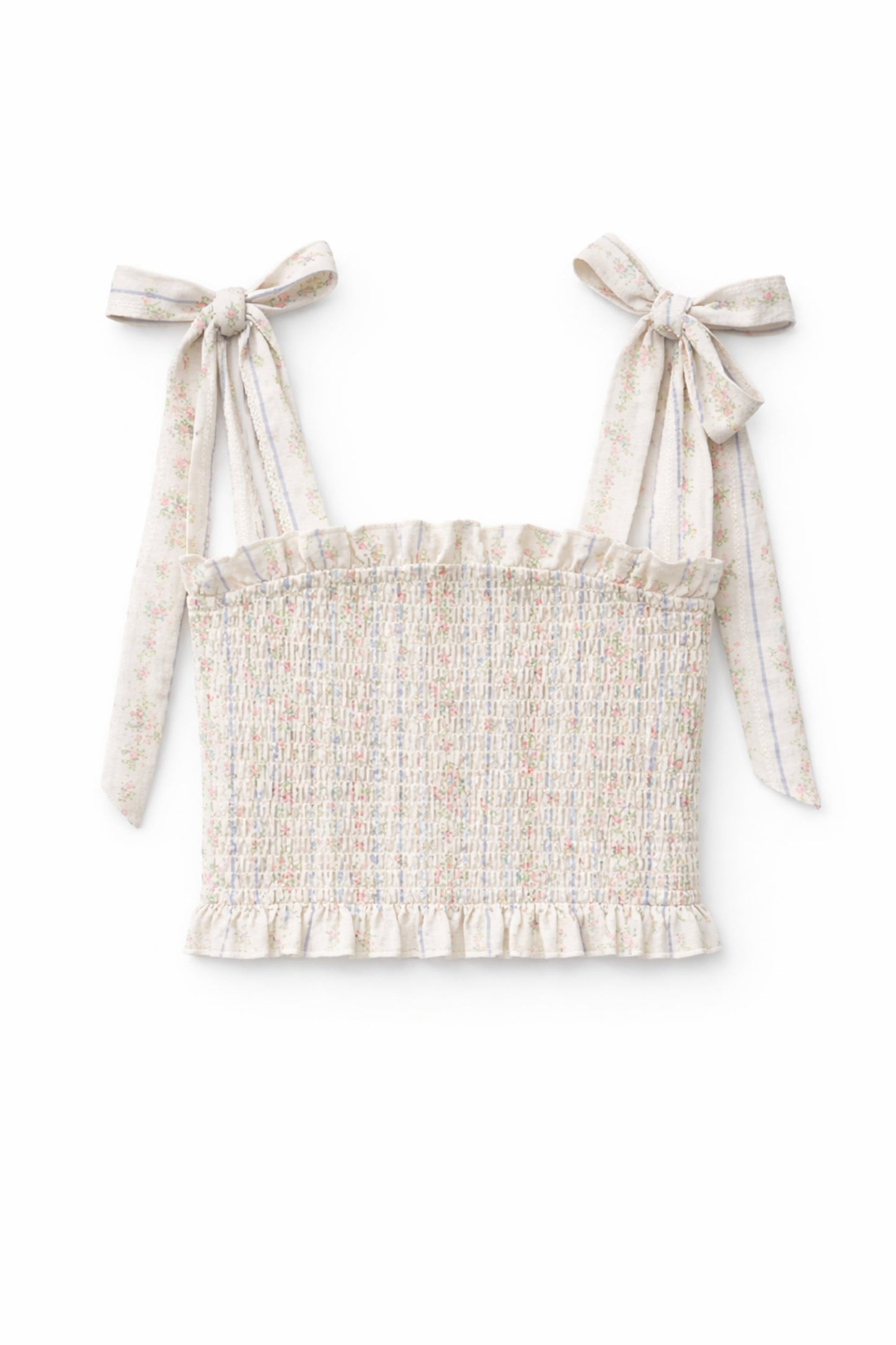 JUNIOR SUNNY PRINTED TIE TOP