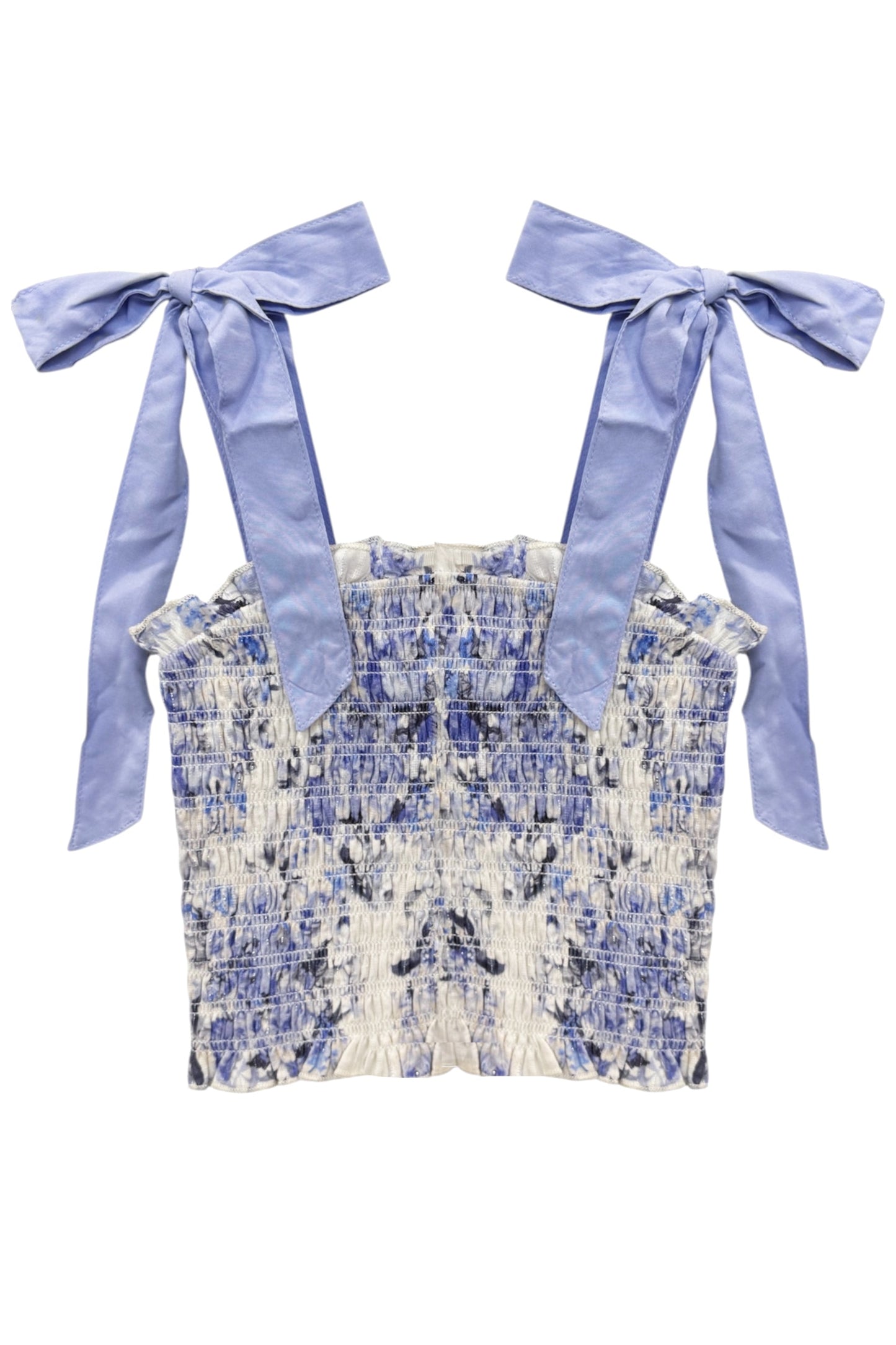 TWEEN SUNNY PRINTED TIE TOP