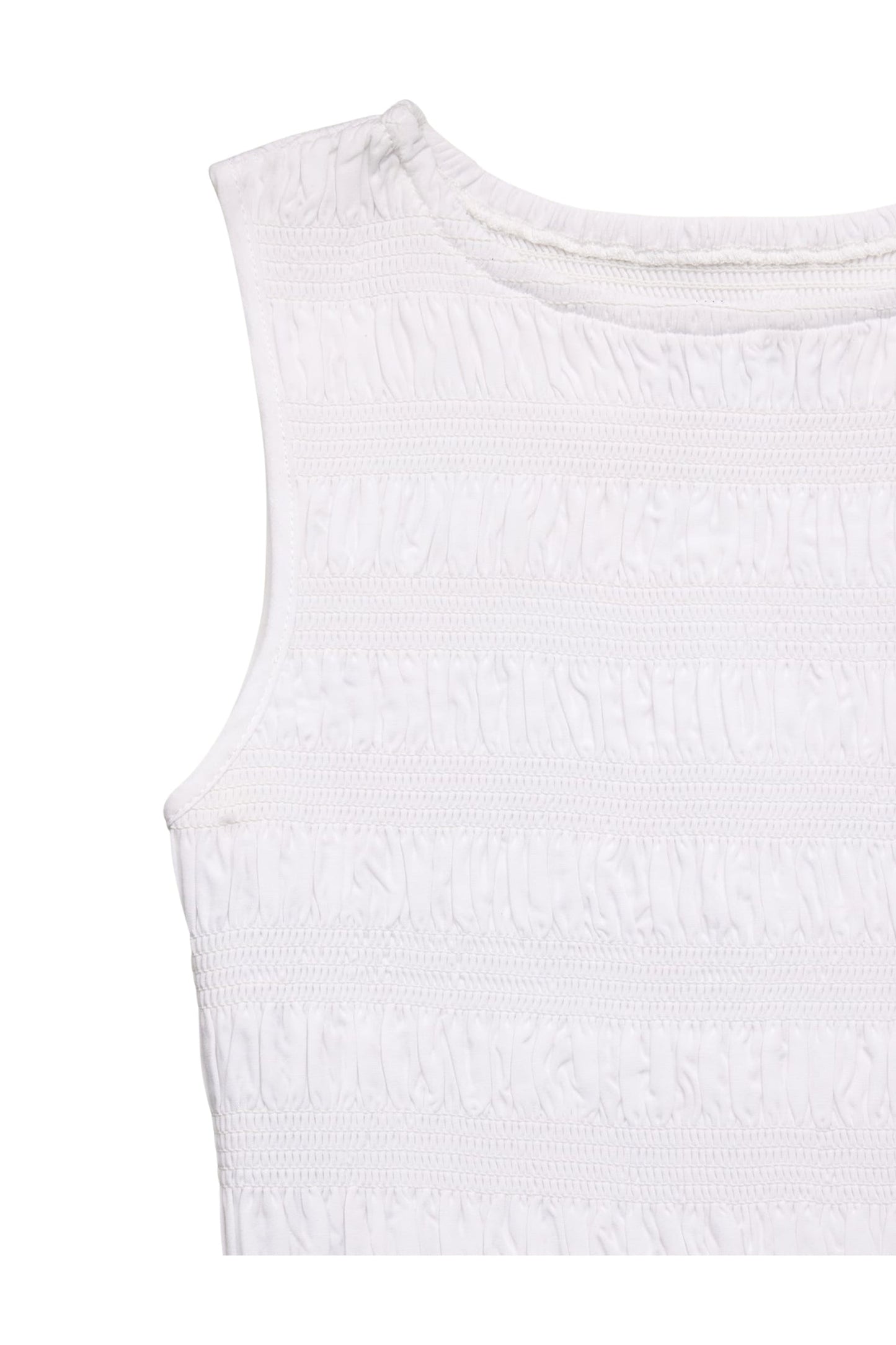 TWEEN TARA SMOCKED RUFFLE TANK DRESS