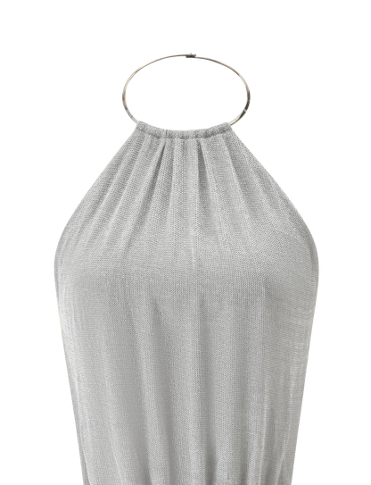 EVANNA MINI DRESS - SILVER