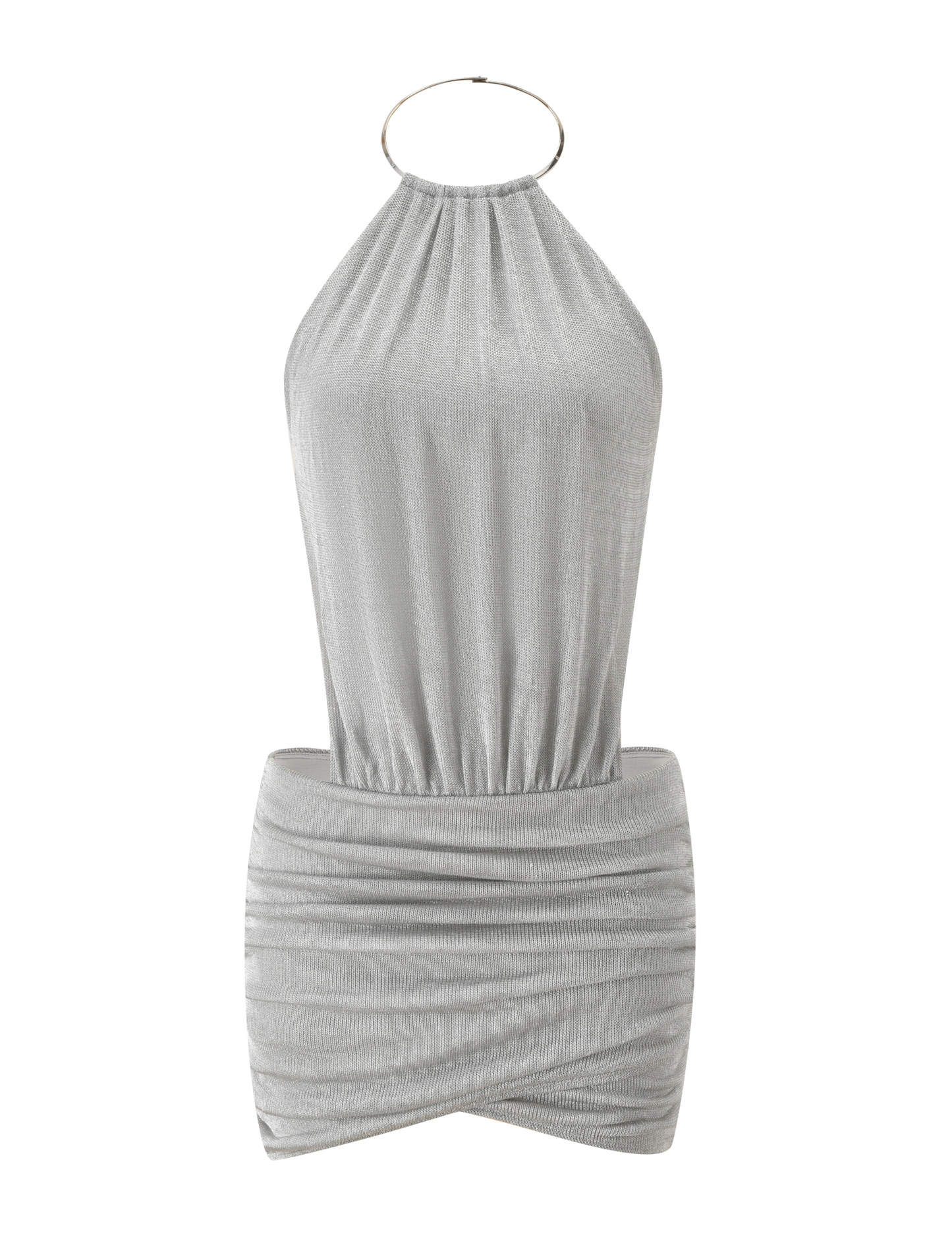 EVANNA MINI DRESS - SILVER