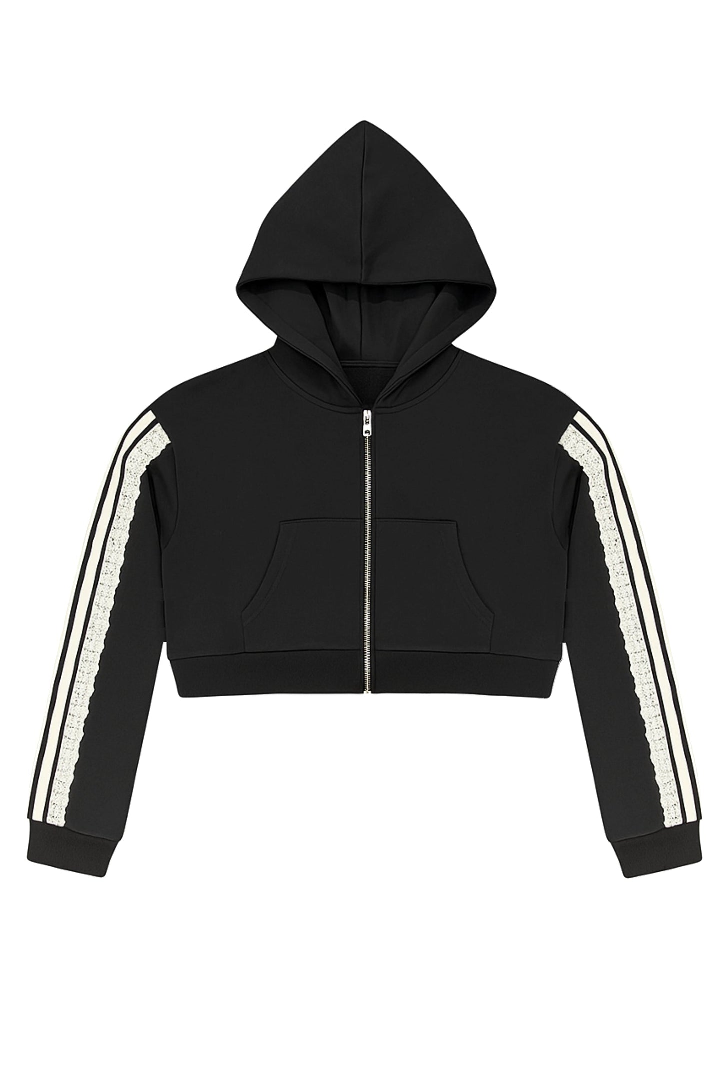 JUNIOR TOMMY OS CROP ZIP TRACK HOODIE- FINAL SALE