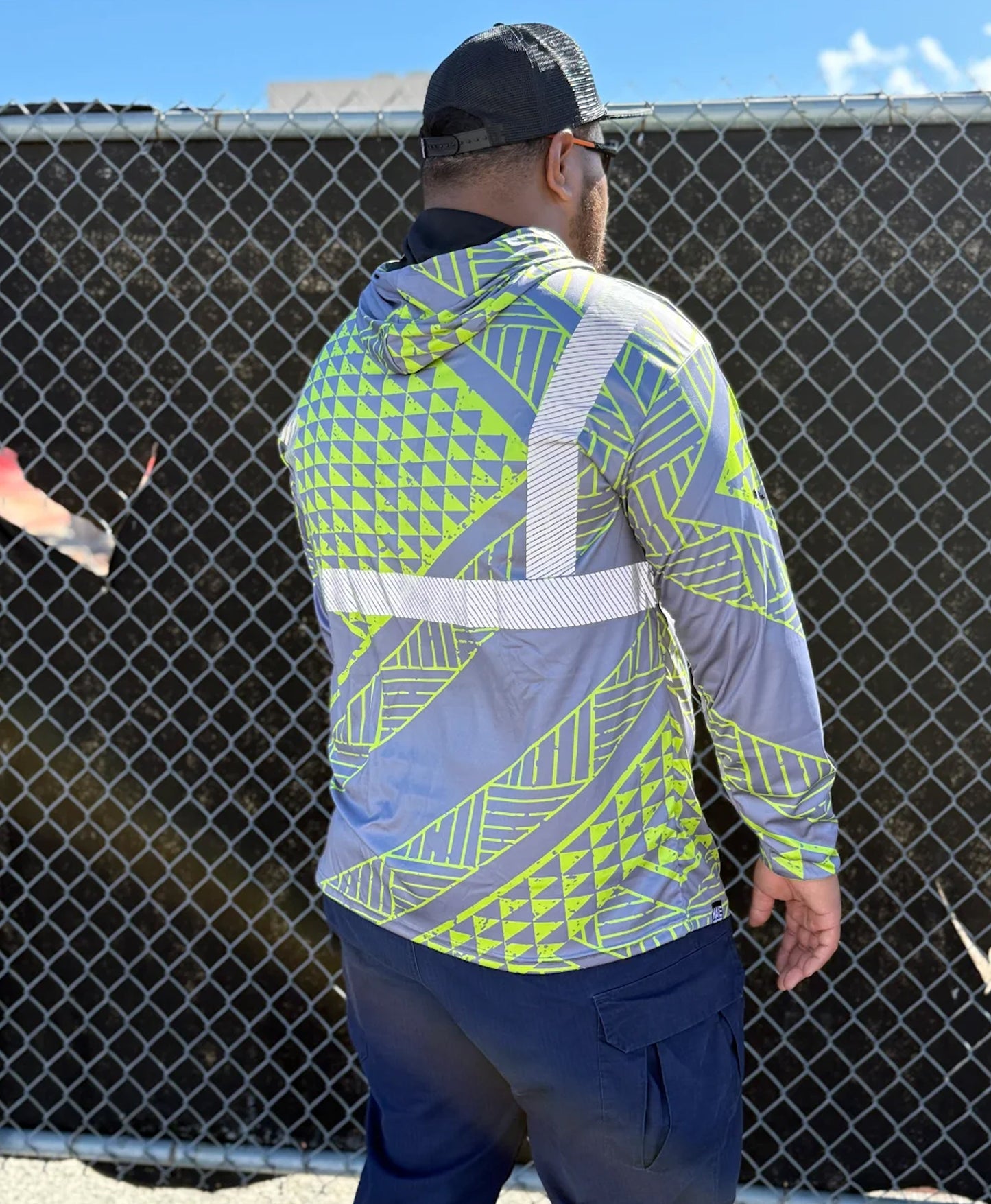Ulana Reflective Hooded Longsleeve Drifit Neon Gray