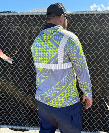 Ulana Reflective Hooded Longsleeve Drifit Neon Gray