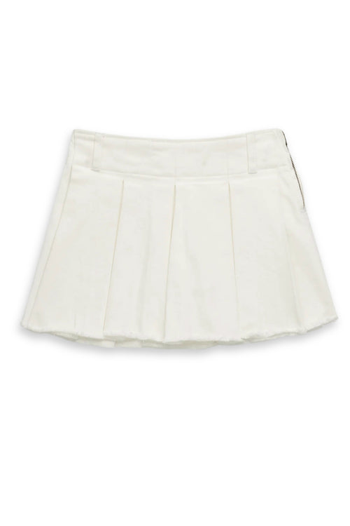 TWEEN KACEY PLEATED DENIM SKORT