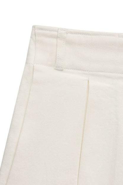 TWEEN KACEY PLEATED DENIM SKORT