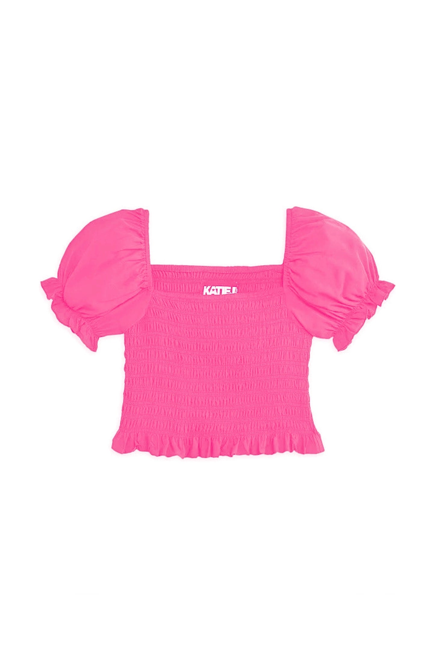 JUNIOR MARLEE PUFF SLEEVE SOLID TOP - FINAL SALE