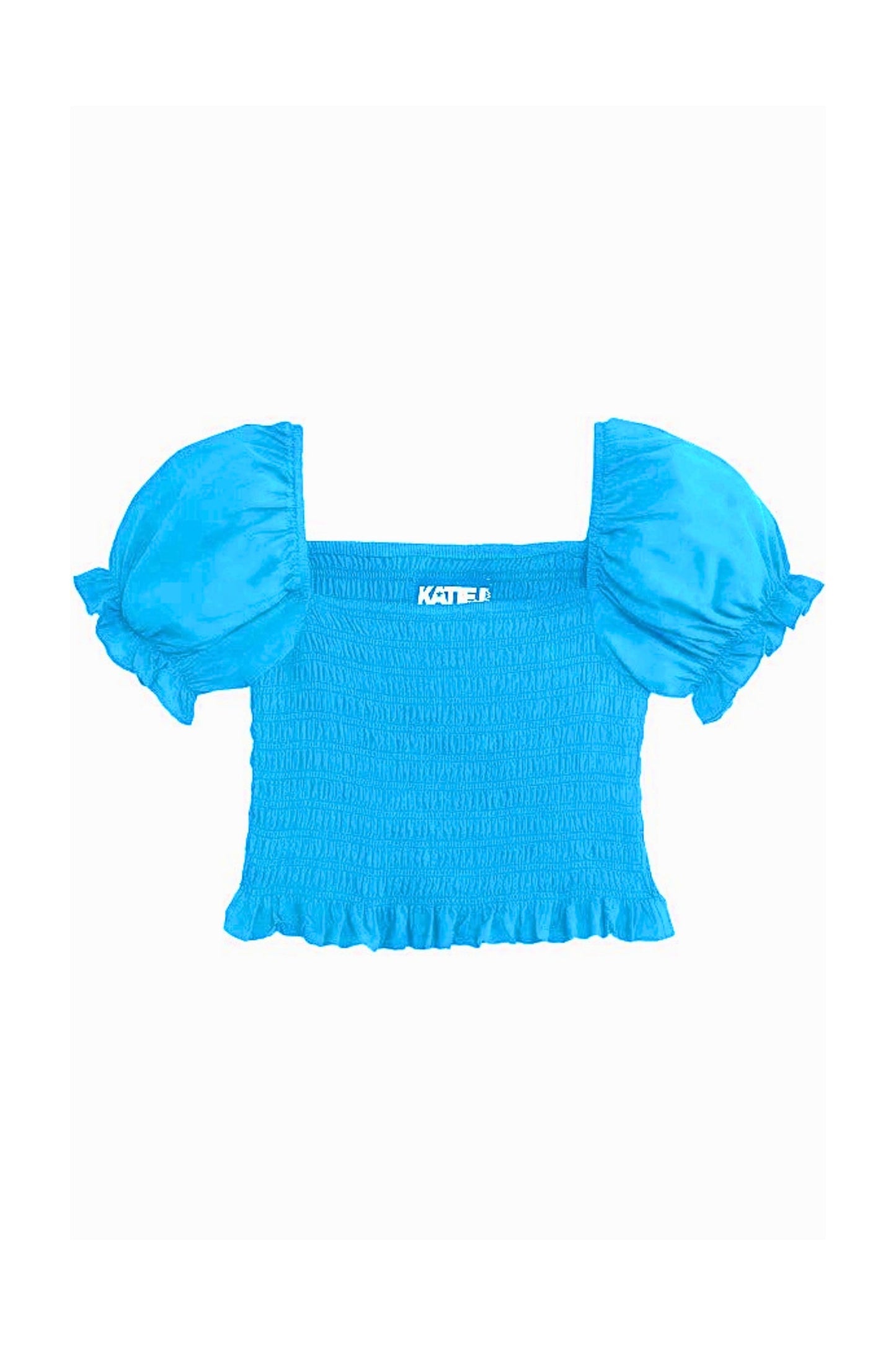 JUNIOR MARLEE PUFF SLEEVE SOLID TOP - FINAL SALE