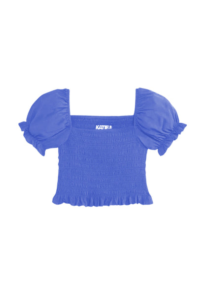 JUNIOR MARLEE PUFF SLEEVE SOLID TOP - FINAL SALE