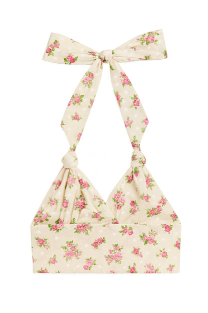 TWEEN YVONNE PRINTED HALTER TOP