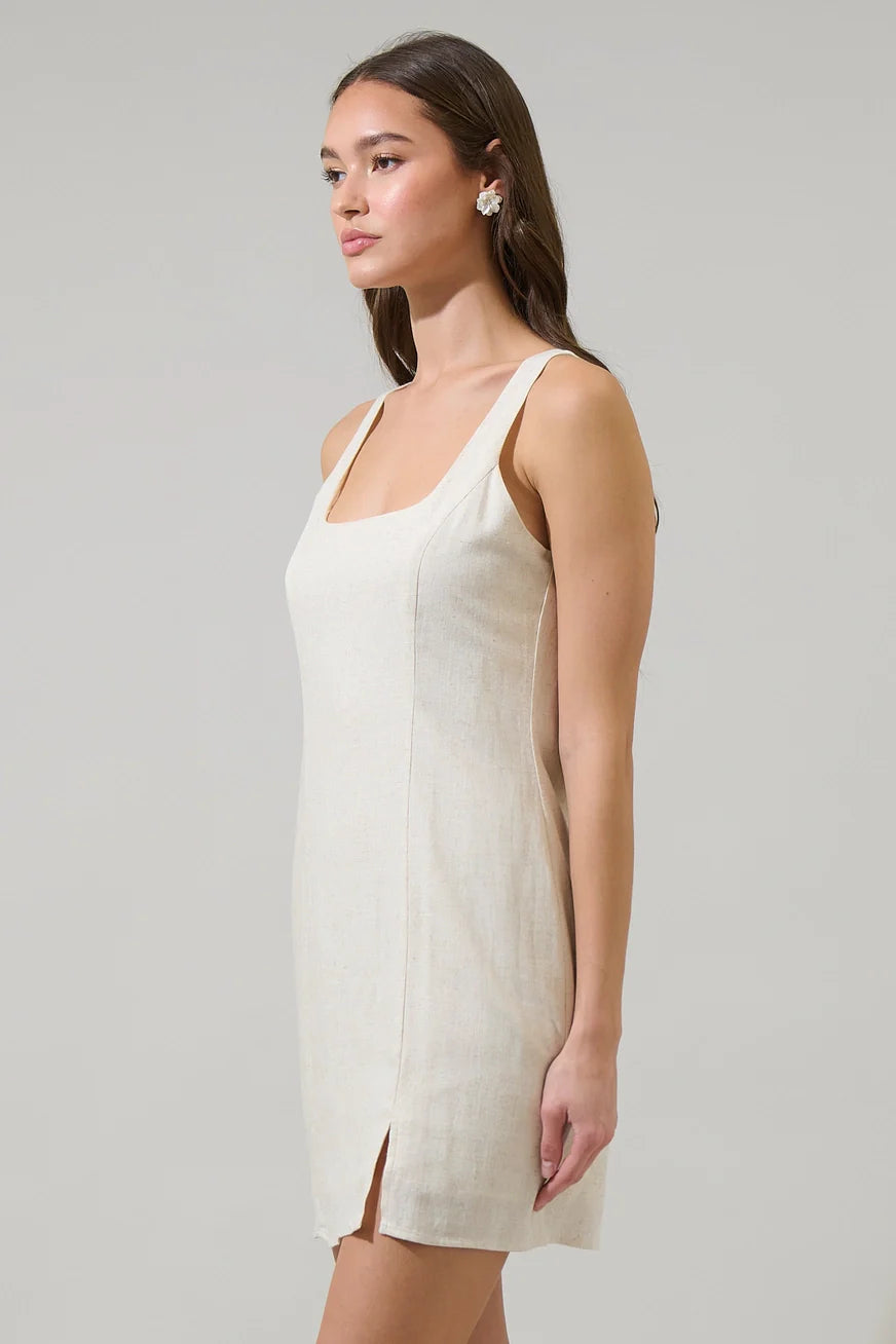 Sugarlips Manzy Junie Linen Mini Dress