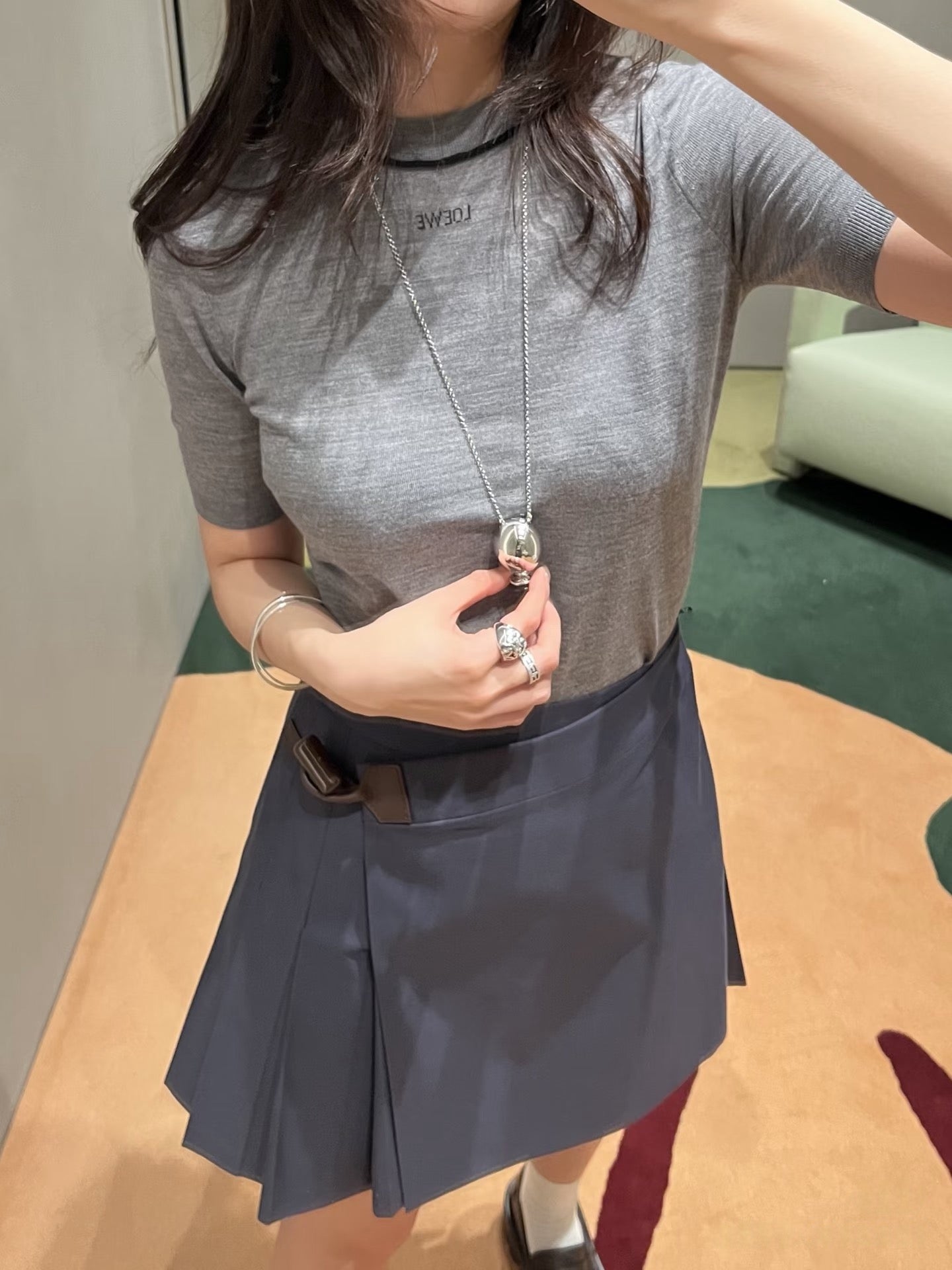 2026 Women’s Way Jacquard Short-Sleeved Jumper (FF712)
